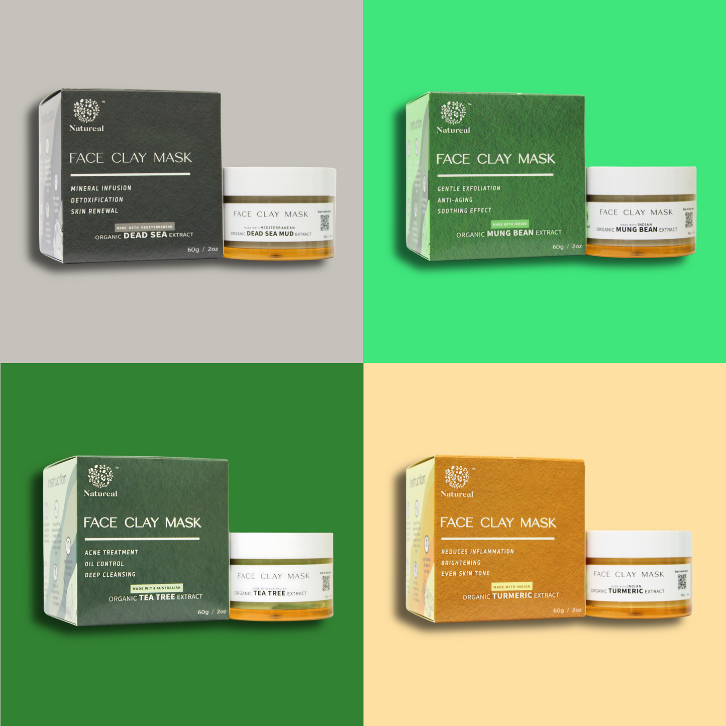 NATUREAL ORGANIC CLAY MASK - Natureal
