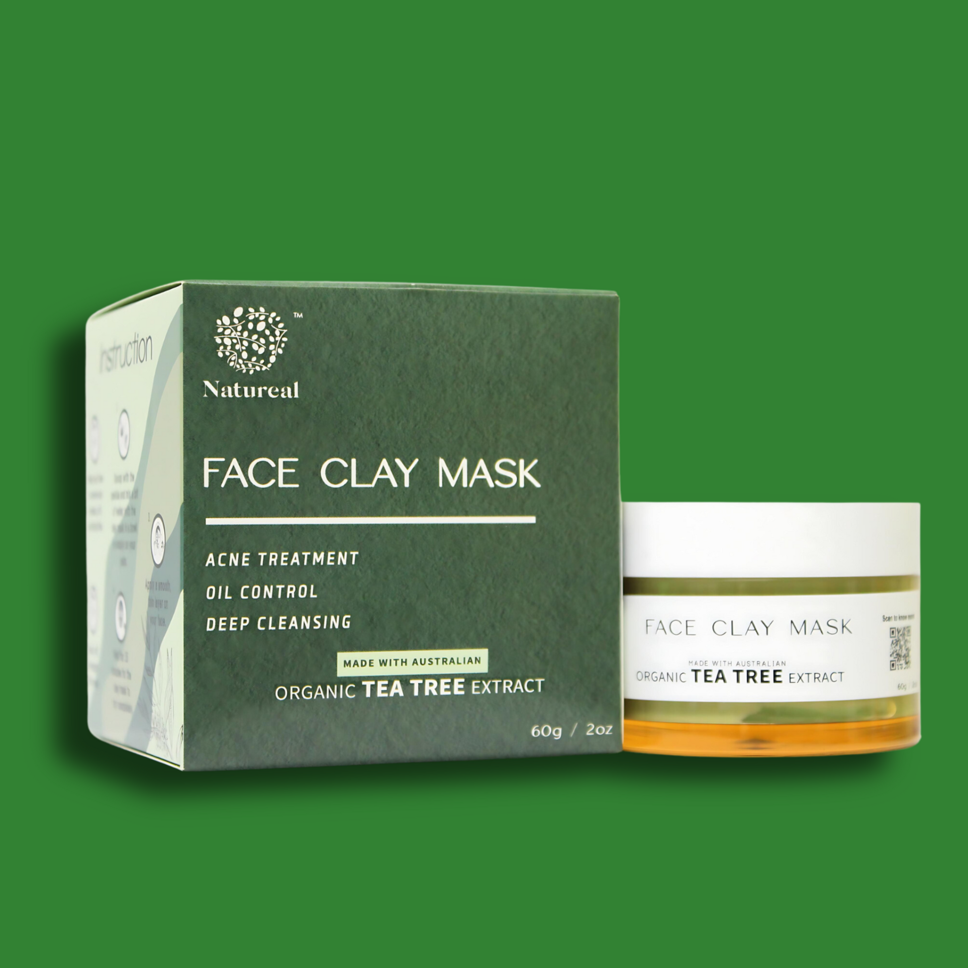 NATUREAL ORGANIC CLAY MASK - Natureal