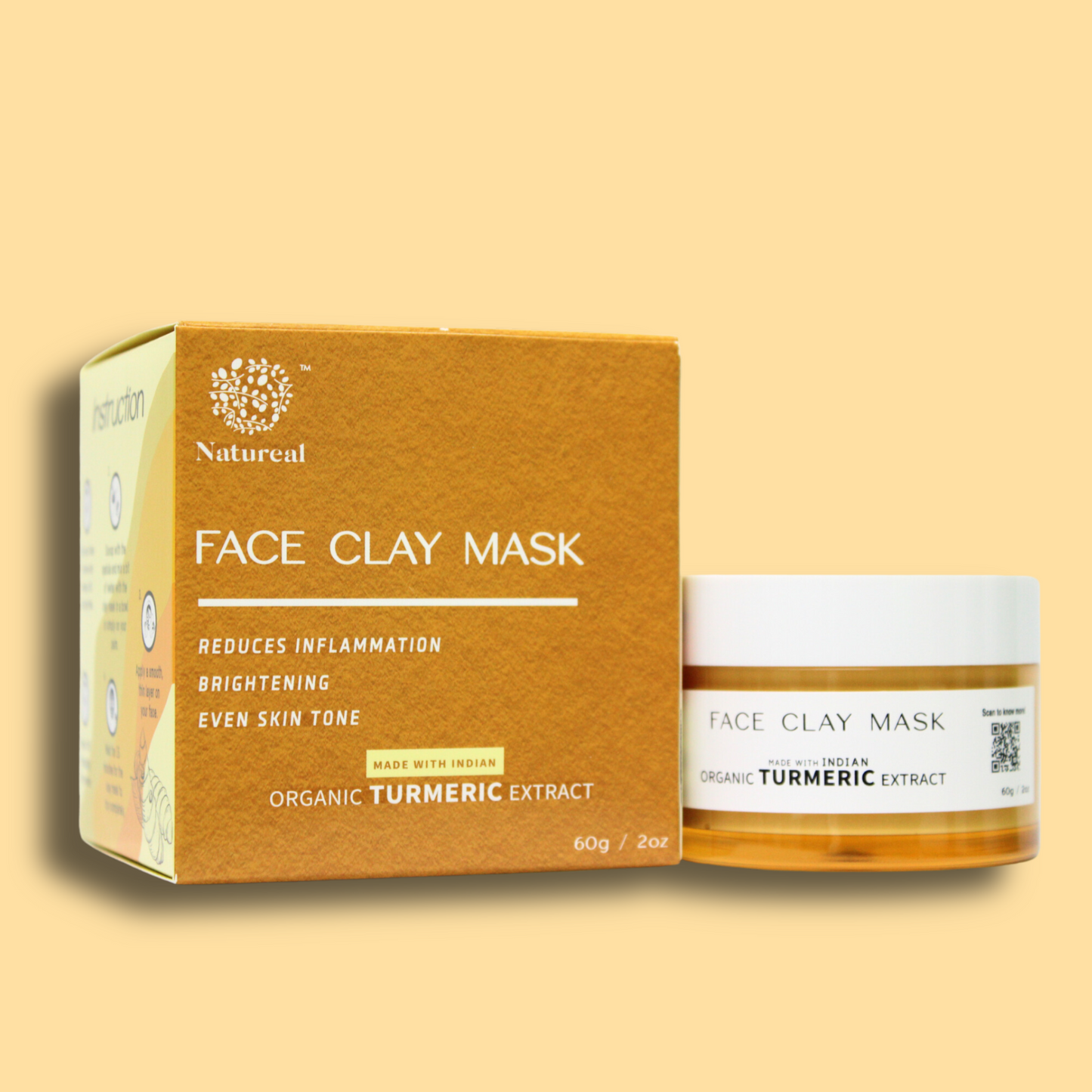 NATUREAL ORGANIC CLAY MASK - Natureal