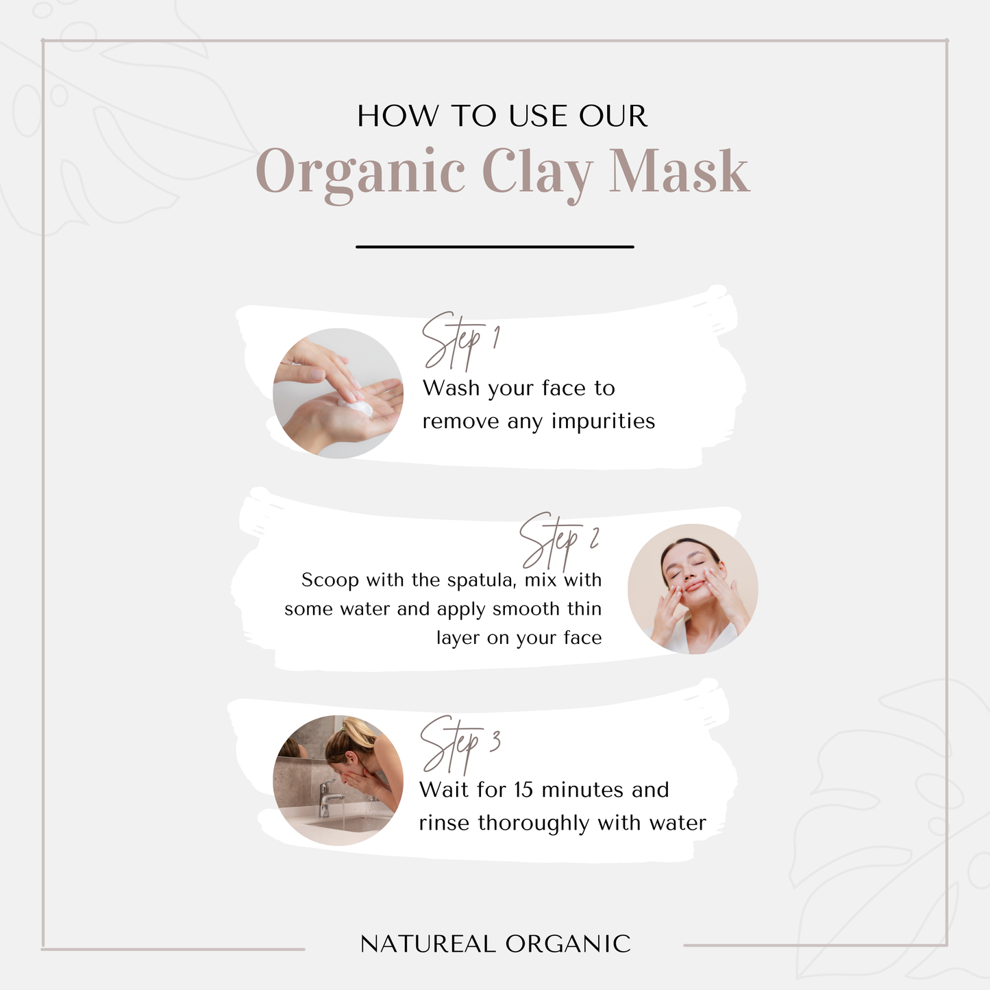 NATUREAL ORGANIC CLAY MASK - Natureal