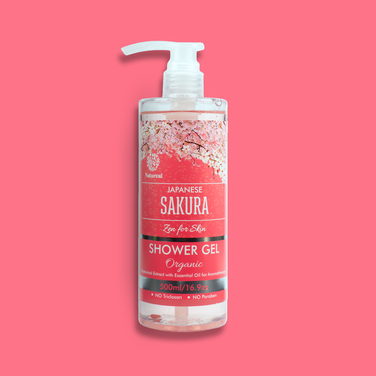 🎁 Natureal Organic Japanese Sakura Hydrating Shower Gel 500ML (100% off) - Natureal