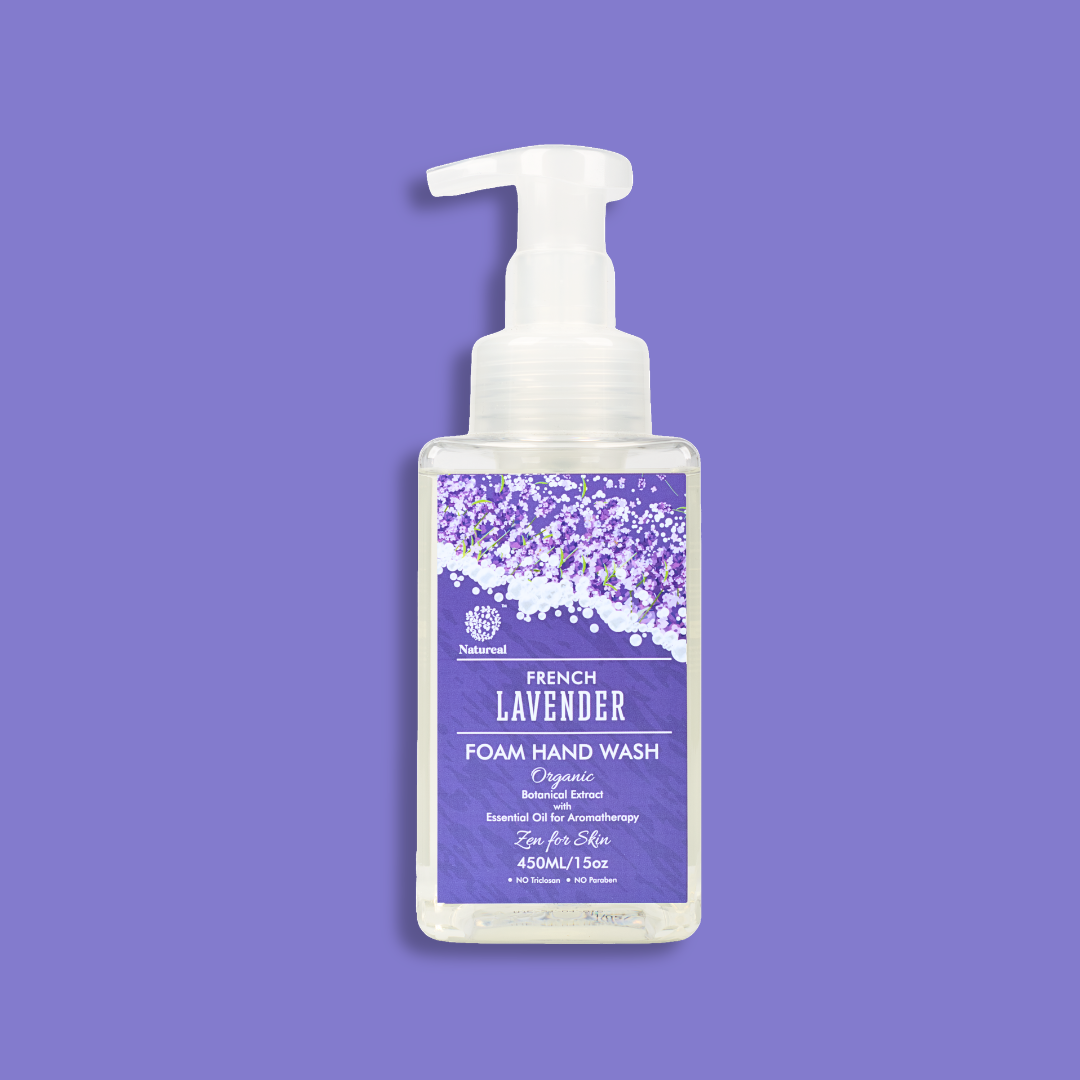 🎁 Natureal French Lavender Calming Aromatherapy Essential Oil Foam Hand Wash 450ML (100% off) - Natureal