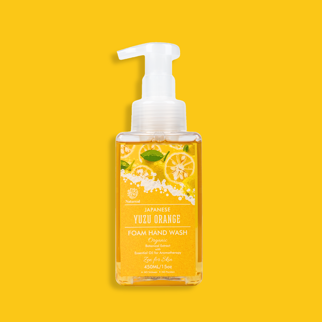 🎁 Natureal Japanese Yuzu Orange Aromatherapy Essential Oil Foam Hand Wash 450ML (100% off) - Natureal