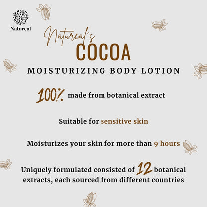 Natureal Organic Cocoa Body Lotion Moisturizing | 300ml - Natureal