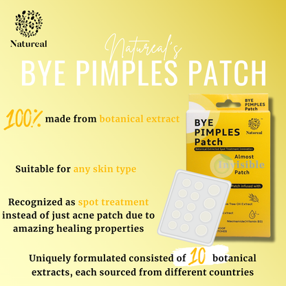 Natureal Bye-Pimple Patch | Organic Spot Treatment - Natureal