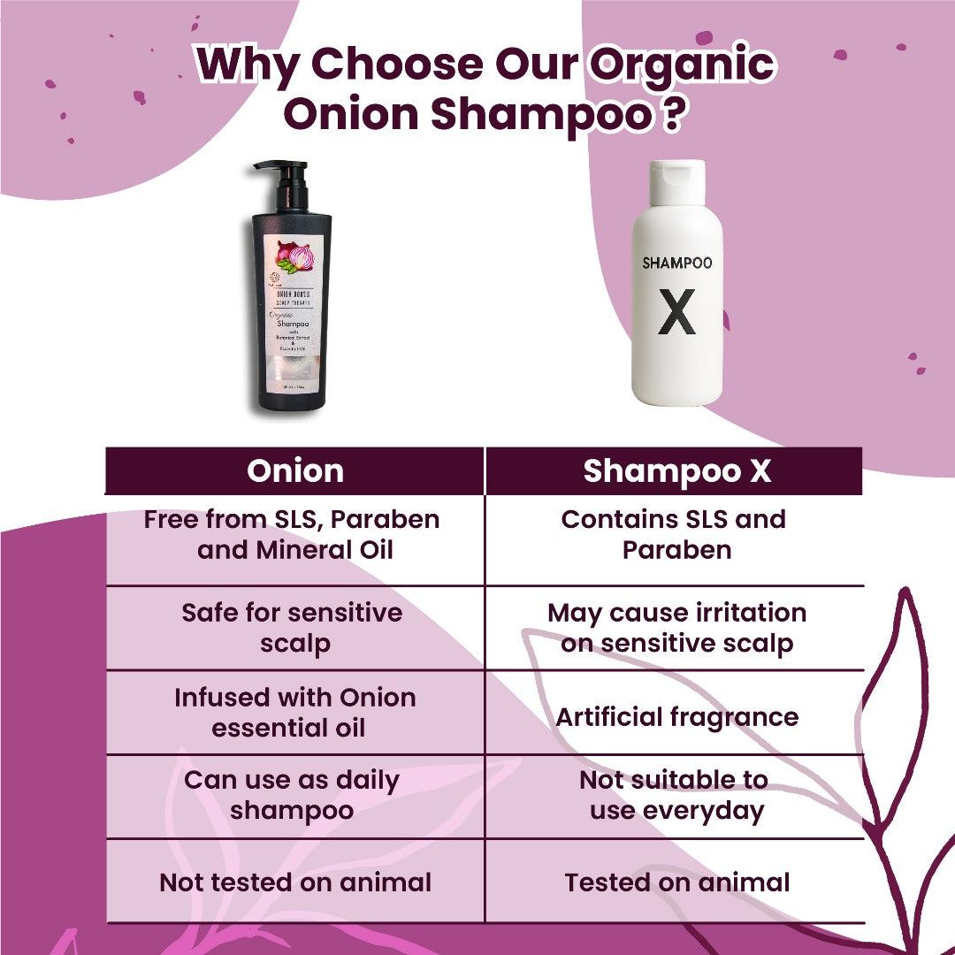 Natureal Organic Onion Scalp Therapy Shampoo | 400ml - Natureal
