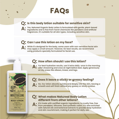 Natureal Organic Cocoa Butter Deep Hydration & Repair Body Lotion | 300ML - Natureal