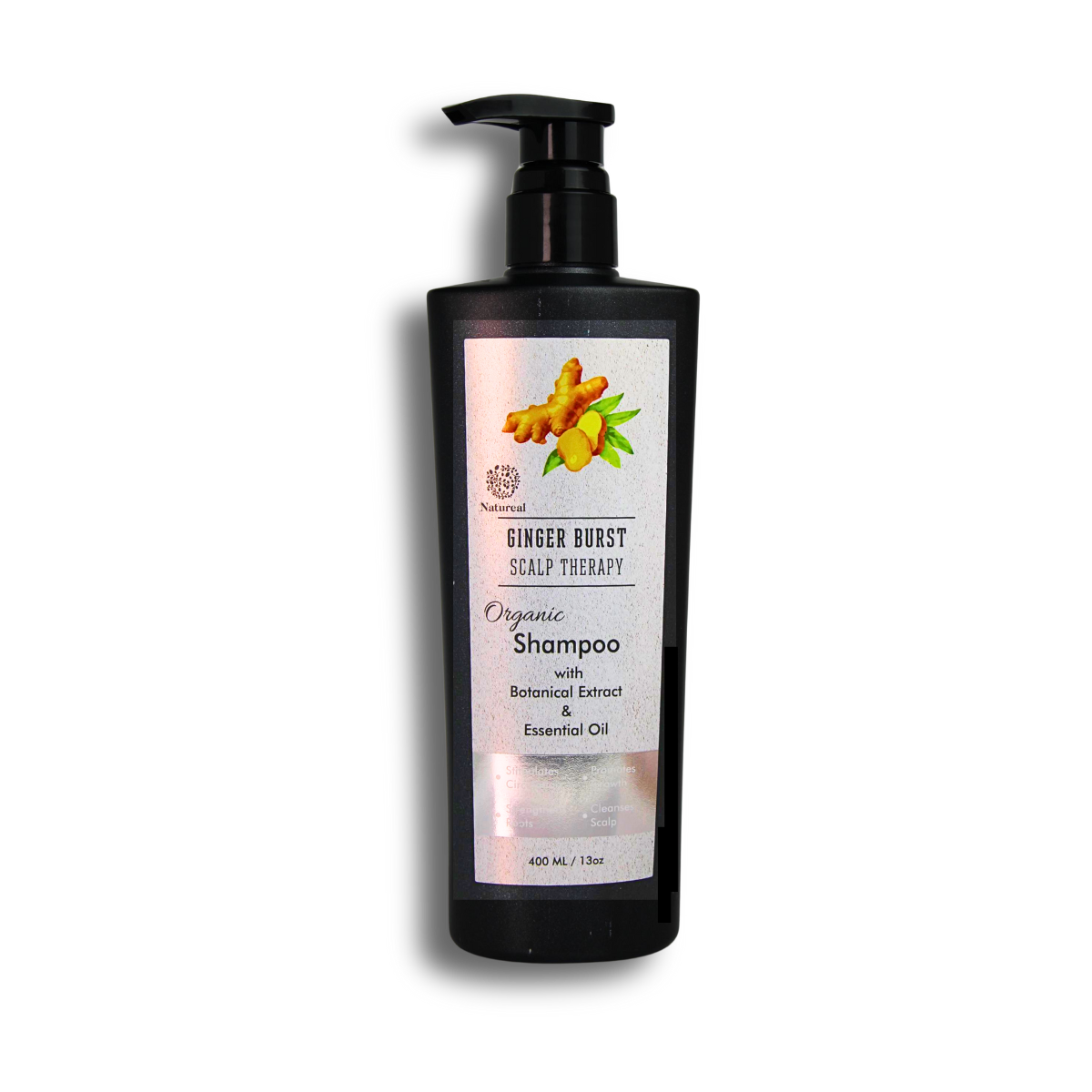 Natureal Organic Ginger Scalp Therapy Shampoo | 400ml - Natureal