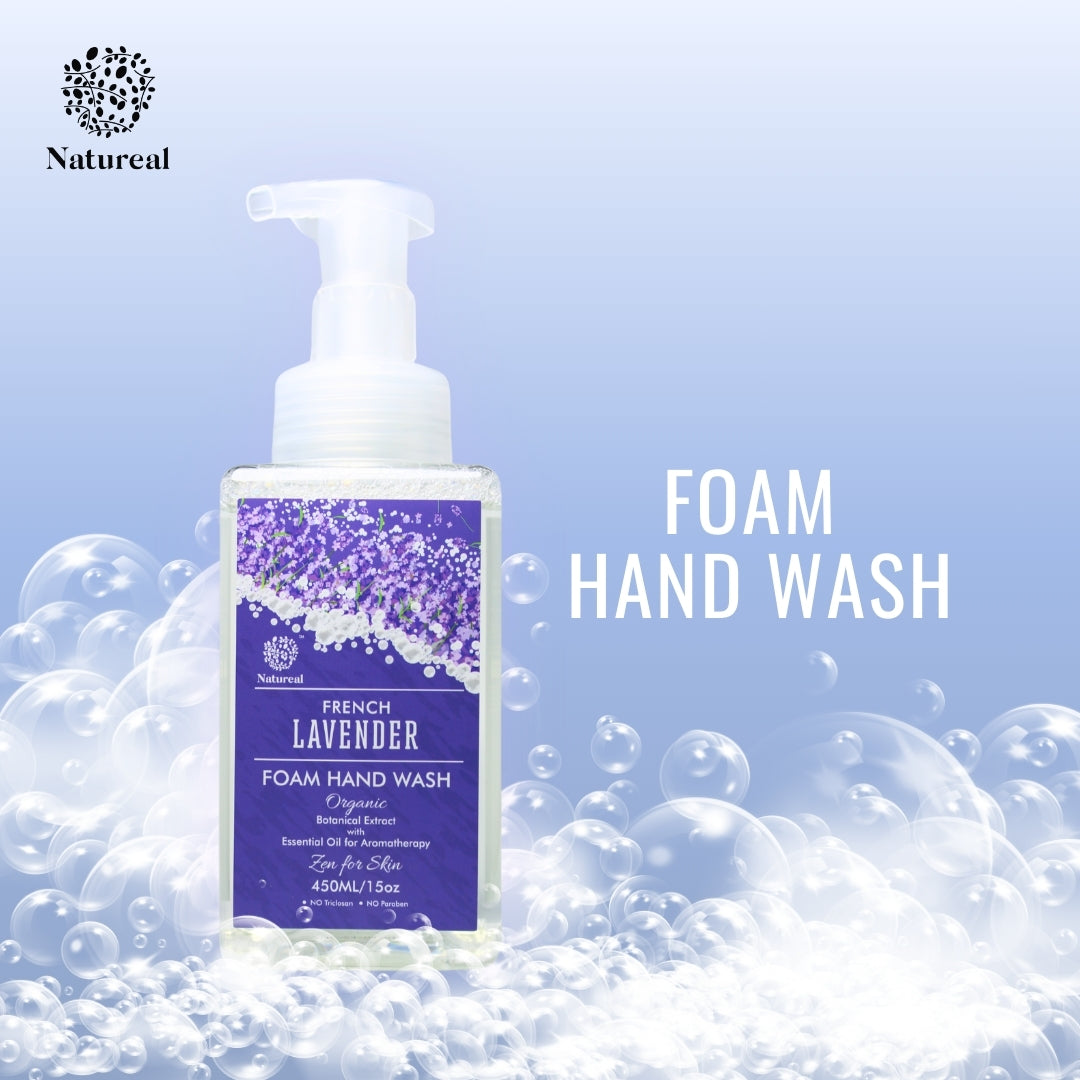 Natureal Organic French Lavender Foam Hand Wash | 450ml - Natureal