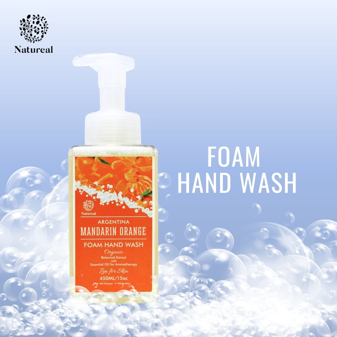 Natureal Organic Mandarin Orange Foam Hand Wash | 450ml - Natureal