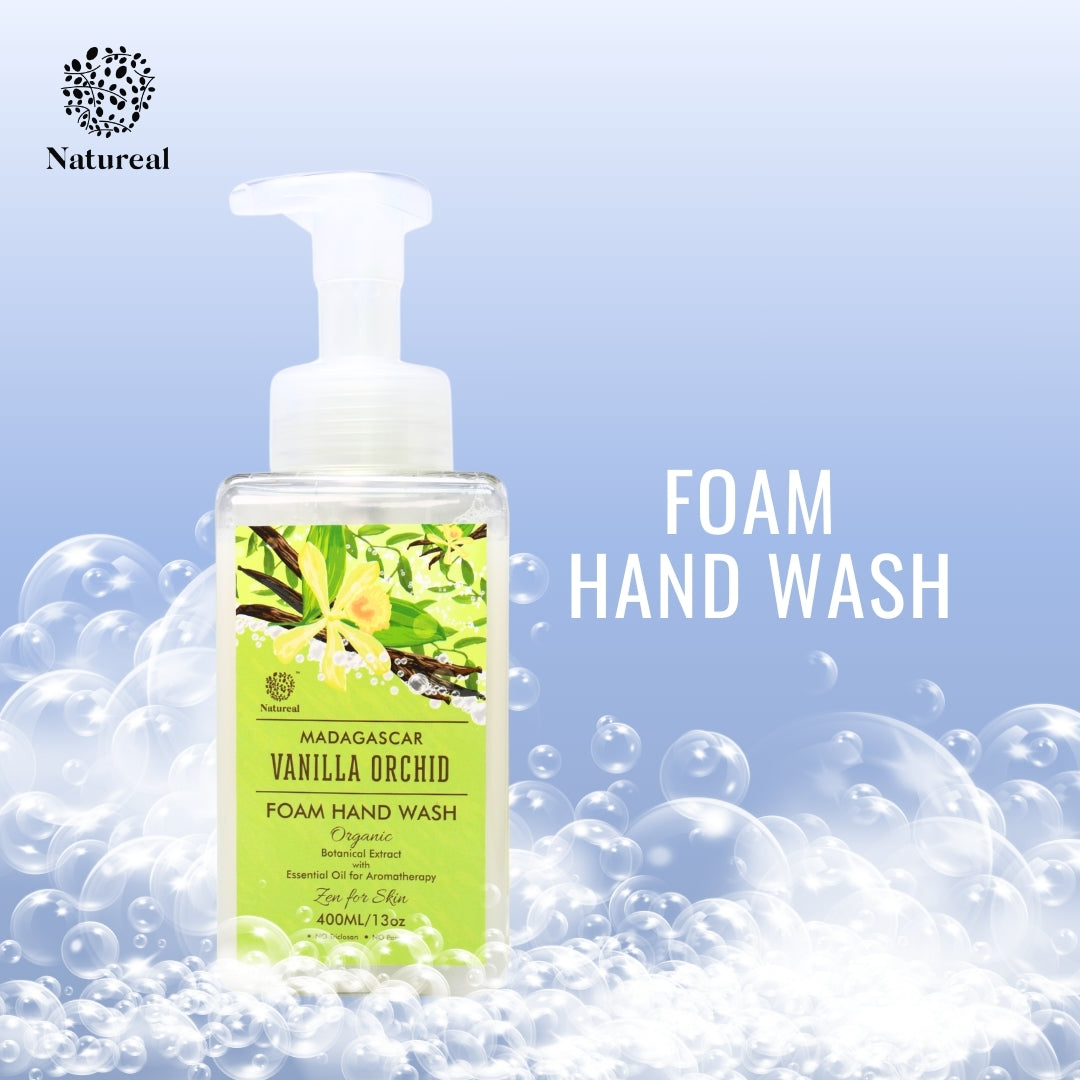 Natureal Organic Madagascar Vanilla Orchid Foam Hand Wash | 450ml - Natureal