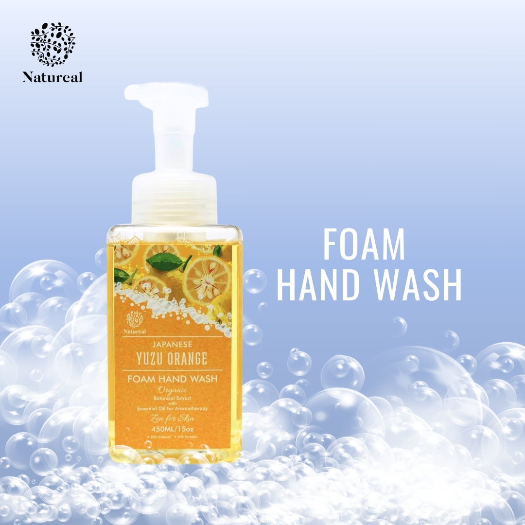 Natureal Organic Japanese Yuzu Orange Foam Hand Wash | 450ml - Natureal