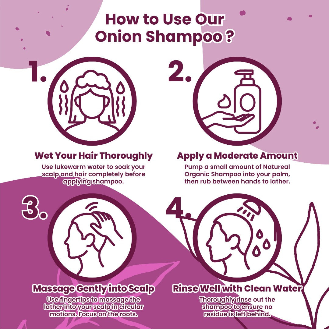 Natureal Organic Onion Scalp Therapy Shampoo | 400ml - Natureal