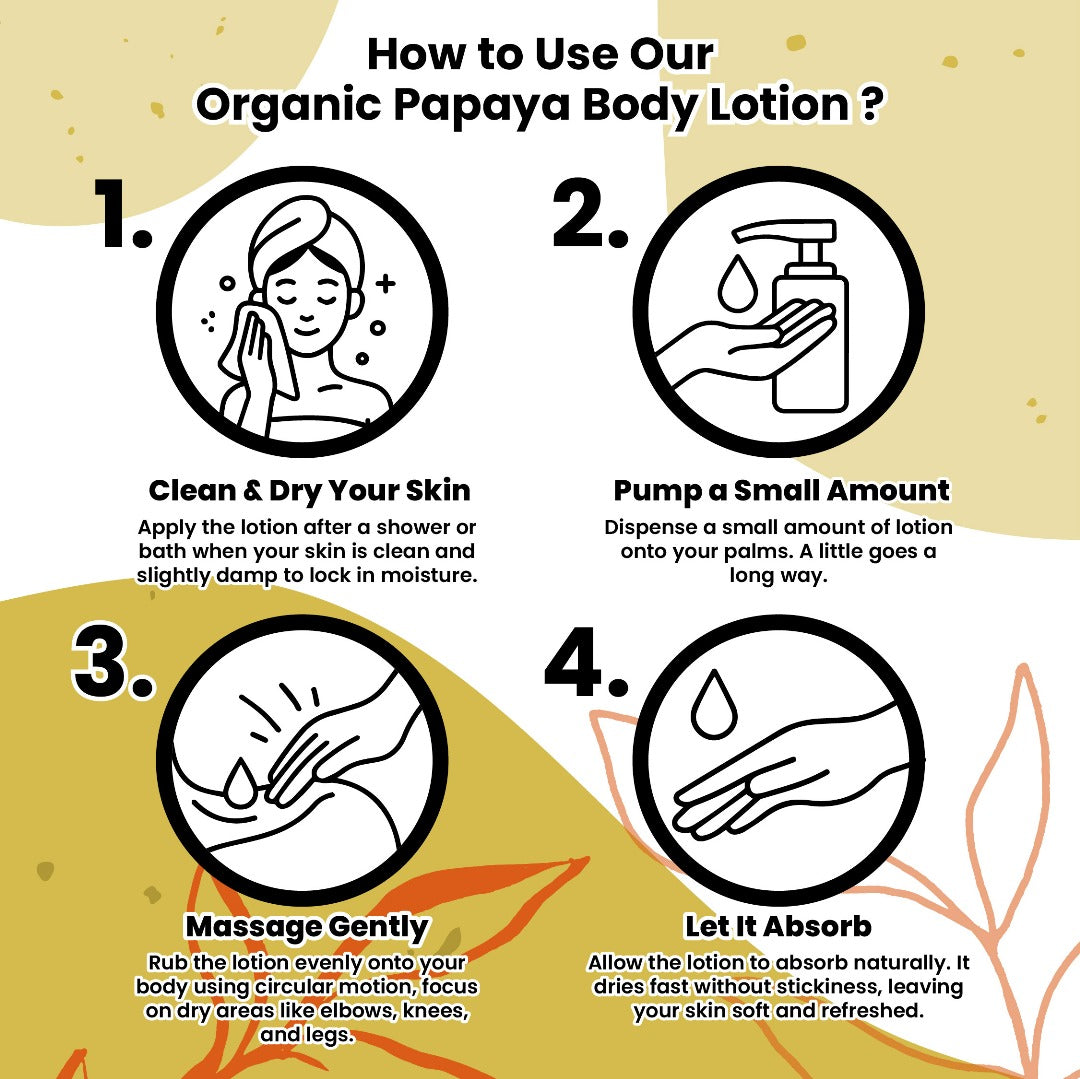 Natureal Organic Papaya Brightening Glow Body Lotion | 300G - Natureal