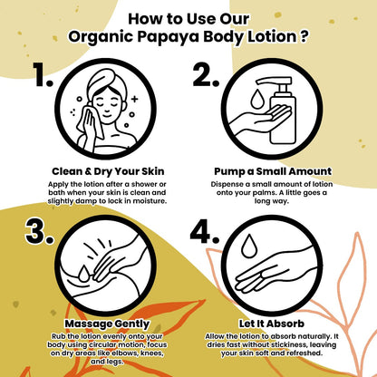 Natureal Organic Papaya Brightening Glow Body Lotion | 300G - Natureal