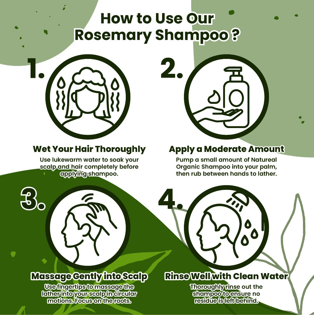Natureal Organic Rosemary Hair Therapy Shampoo | 400ml - Natureal