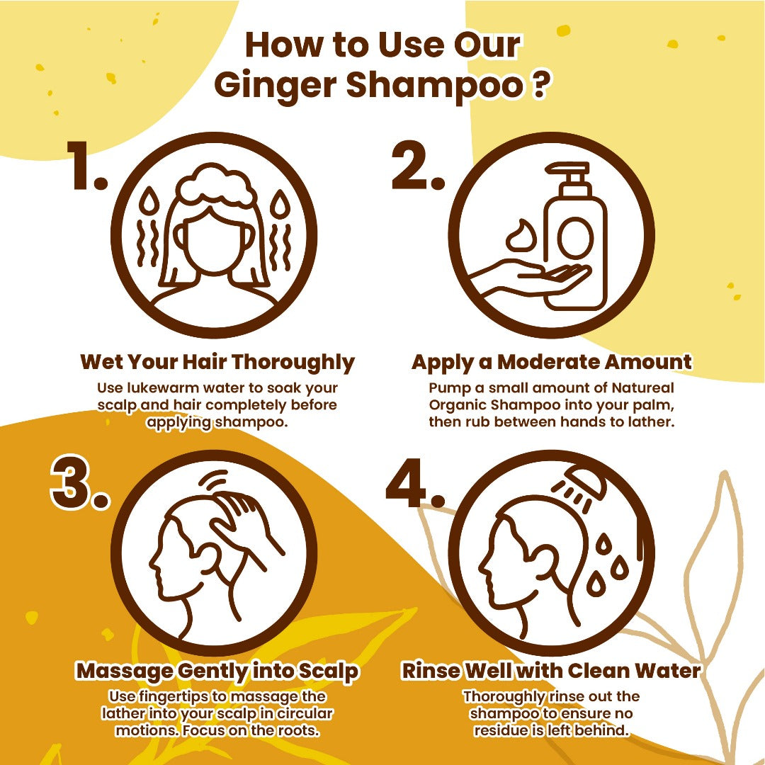 Natureal Organic Ginger Scalp Therapy Shampoo | 400ml - Natureal