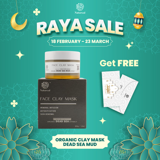 Natureal Organic Mediterranean Dead Sea Mud Clay Mask 60g - Natureal