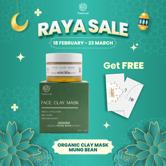 Natureal Organic Indian Mung Bean Clay Mask 60g - Natureal