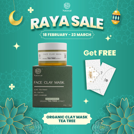 Natureal Organic Australian Tea Tree Clay Mask 60g - Natureal