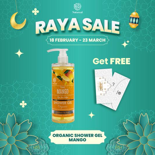 Natureal Organic Thai Mango Tropical Refreshing Shower Gel 500ML - Natureal