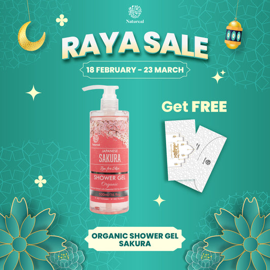 Natureal Organic Japanese Sakura Hydrating Shower Gel 500ML - Natureal