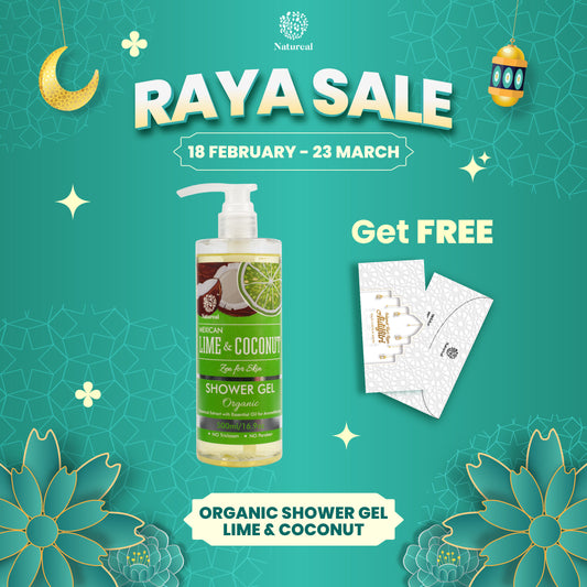 Natureal Organic Mexican Lime & Coconut Energizing Shower Gel 500ML - Natureal