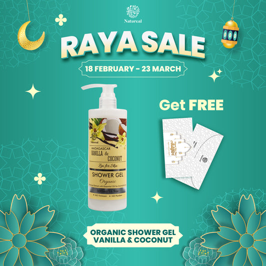 Natureal Organic Madagascar Vanilla & Coconut Moisturizing Shower Gel 500ML - Natureal
