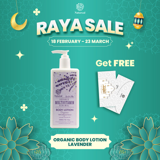 Natureal Organic Lavender Multivitamin Calming & Nourishing Body Lotion | 300G