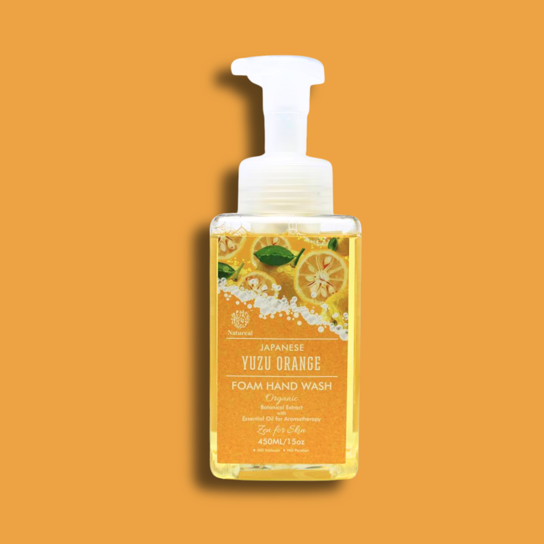 Natureal Organic Japanese Yuzu Orange Foam Hand Wash | 450ml - Natureal